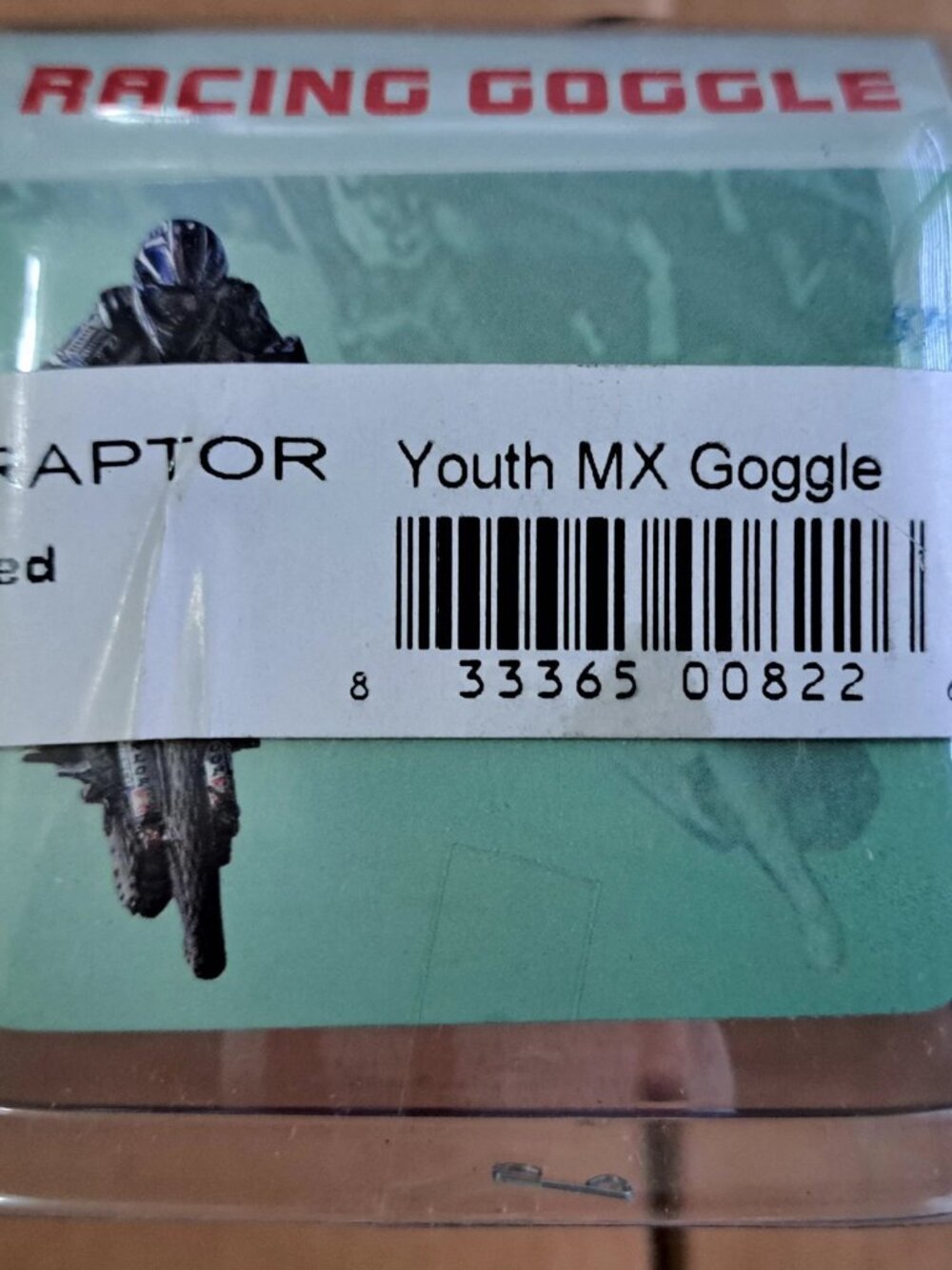 WSGG Youth Red Racing Goggle, Off-Road Competition Goggles (RAPTOR) - Picture 3 of 5